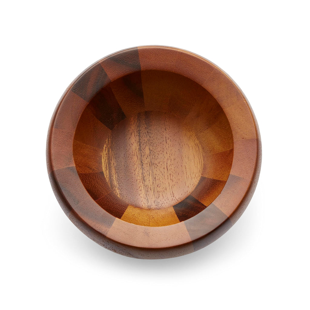 Nambe Yaro Individual Salad Bowls | Set of 4 | Serve Condiments, Dip, Sauce, Nuts, Olive, Salsa | Vegetable Prep Bowls | Made of Acacia Wood | Designed by Sean O’Hara (36-Oz)