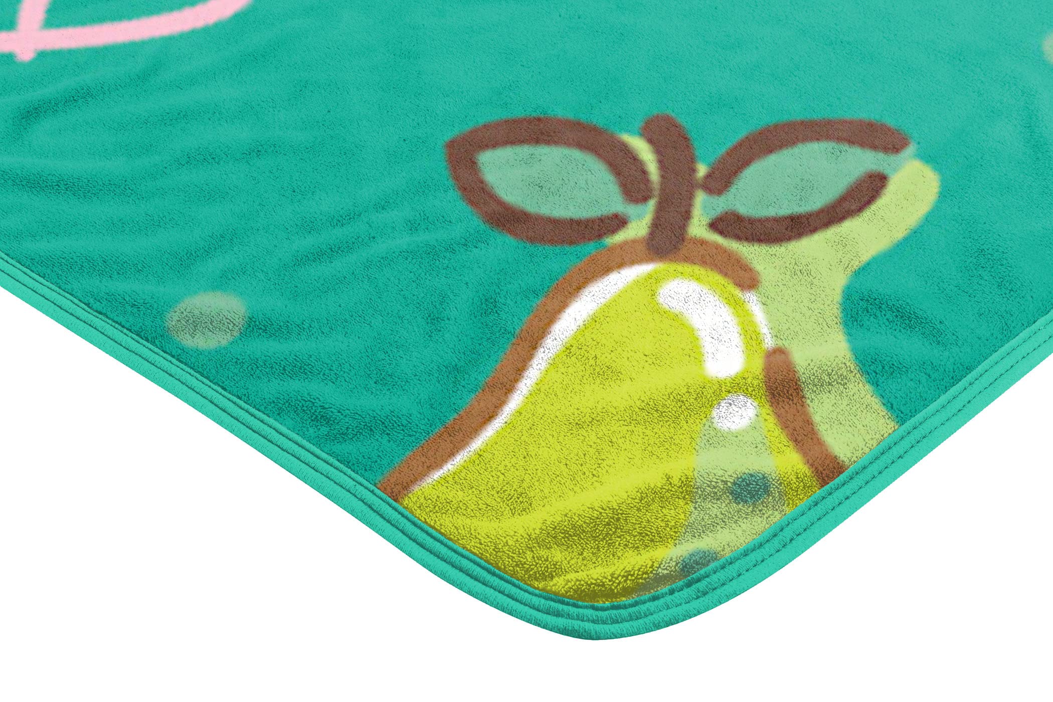 Northwest My Melody Micro Raschel Throw Blanket, 46" x 60", Pears Please