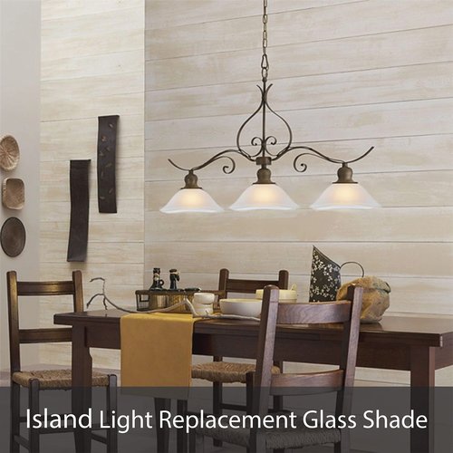 Aspen Creative 25307-60-1, Clear Glass Shade for Medium Base Socket Torchiere Lamp, Swag Lamp, Pendant, Island Fixture, 9-7/8" Diameter x 4-1/2" Height
