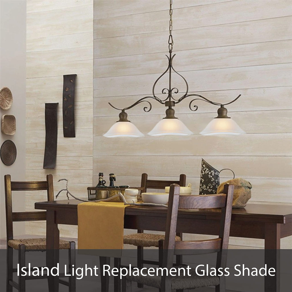 Aspen Creative 25304-76-1, Frosted Glass Shade w/Diamond Pattern for Medium Base Socket Torchiere Lamp, Swag Lamp and Pendant, 11-3/4" Diameter x 3-3/4" Height