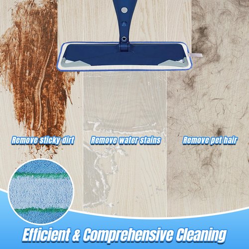 3 Pack Deep Cleaning Pad for Bona Hardwood Floor Cleaner Mop Replacement, Washable & Reusable Pads for Bona Family of Mops, Spray Mop Pads for Hard Surface Floors Cleaning