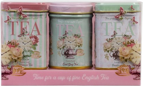English Teas | Retro Time for Tea Vintage Tin - 70g Premium Loose Leaf Tea