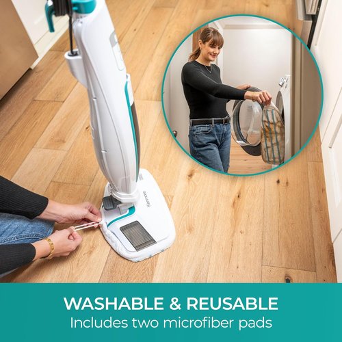 Kenmore Steam Mop SM2060 | Efficient Floor Cleaning with Easy Scrubber & 2 Washable Pads, Lightweight