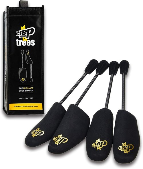 Crep Protect Shoe Shaper Trees - Prevent Creases & Maintain Sneaker Shape | Fits US 6-13 (Black)