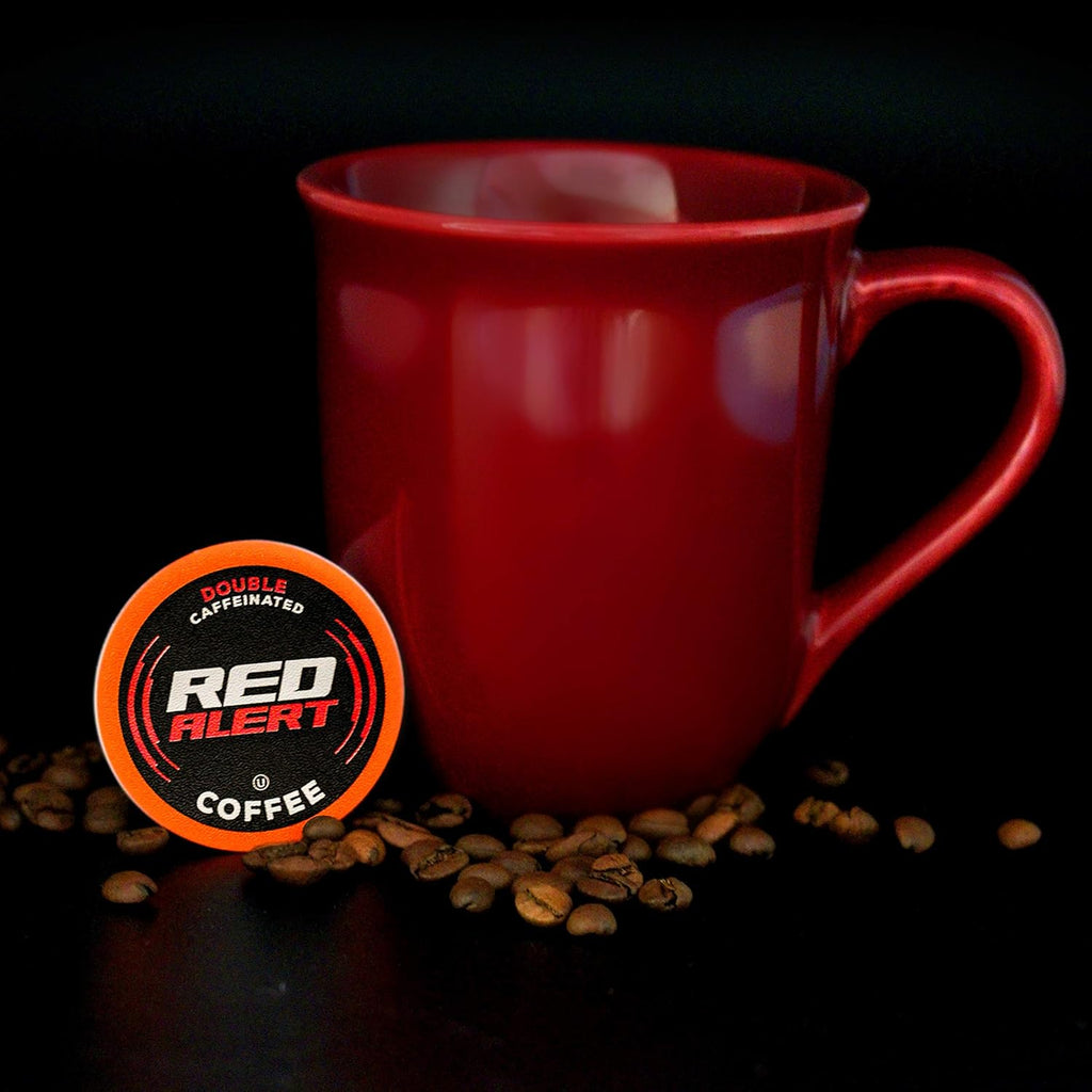 Red Alert Coffee Extra Strong Coffee Pods - Recyclable & Compatible With 2.0 Keurig Brewers | 40 Count Pack