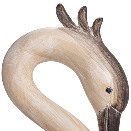 Creative Co-Op Resin Heron Bookends, Cream, Set of 2