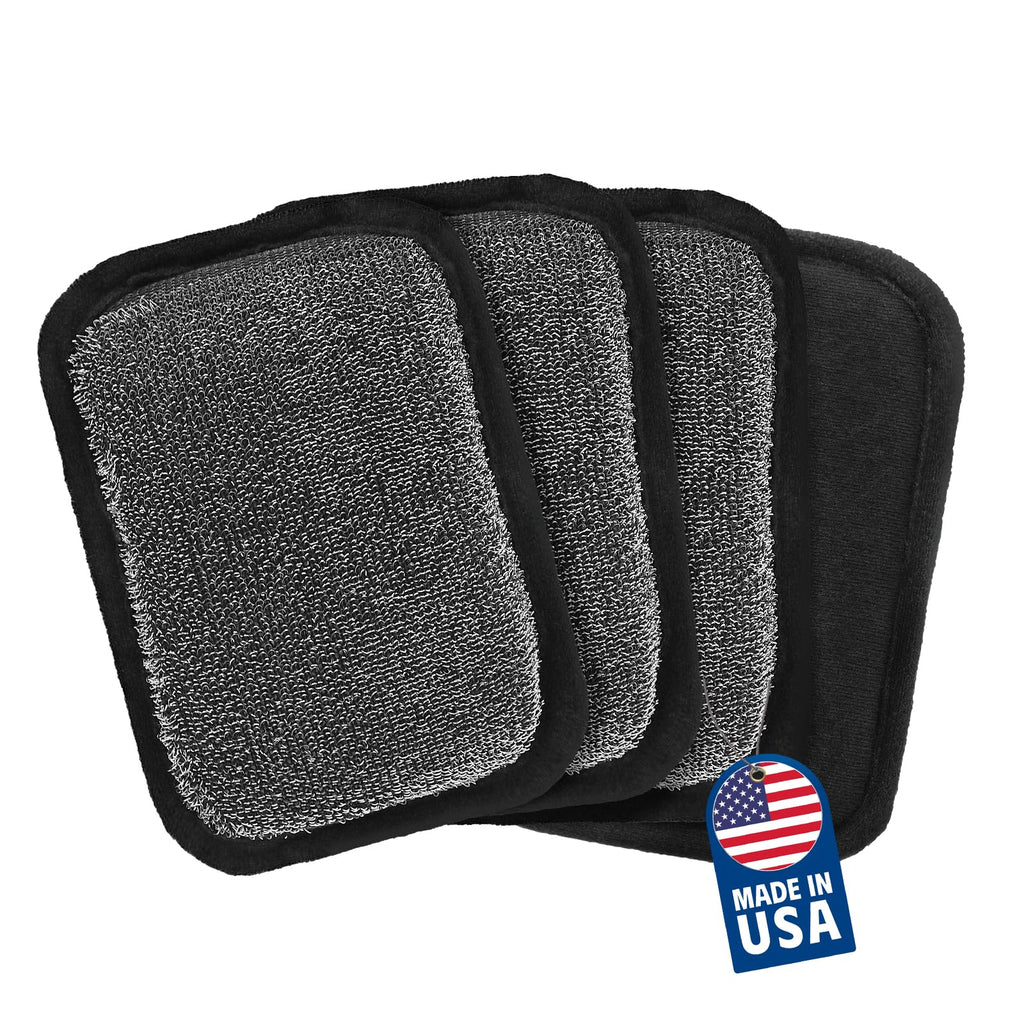 MEKER Grill Brush Bristle Replacement Pad, Ultra Safe Cleaning, Grill Cleaner Pad, Grill Brush Replacement Pad, 4 PCS