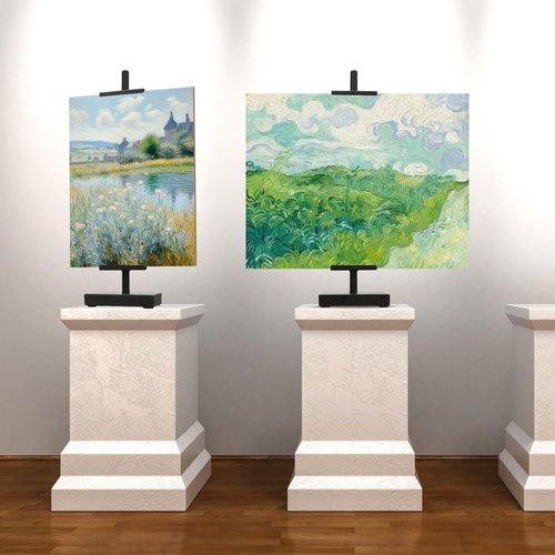 Donghome 18” Steel Adjustable Tabletop Easel Stand,Picture Frame Stand for Display,Decorative Stands for Photos,Plates,Painting,Artwork,Poster,Books (Black, 18 in)