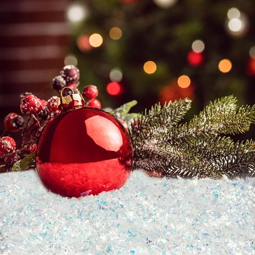 FOIMAS Artificial Flake Snow - Sparkling Fake Snow Powder for Christmas Party Decorations | 7.05 Ounces
