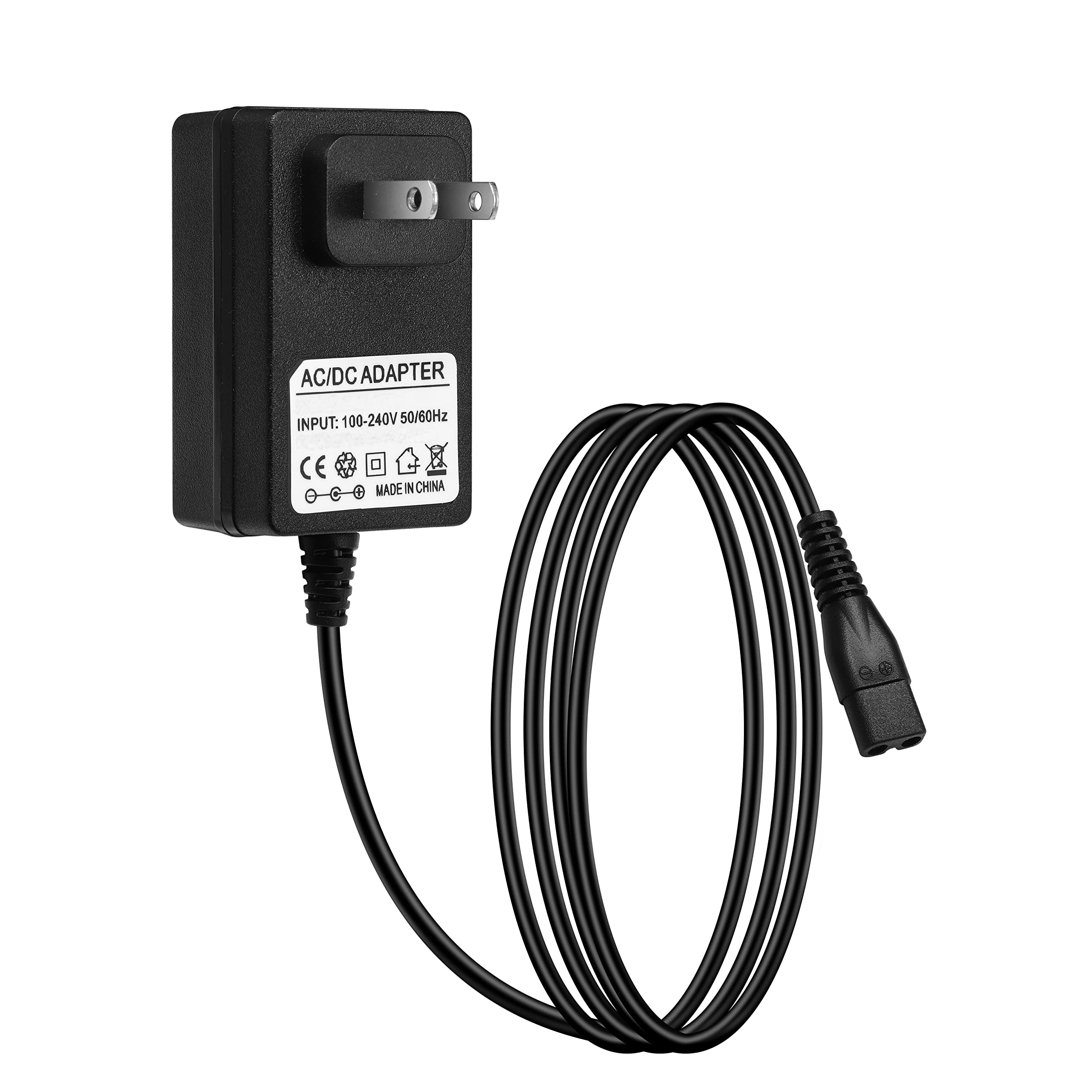 Charger for Bissell 2390A Bissell Pet Hair Eraser Charger 2390 Power Cord Compatible for Bissell 2390A 2390 23903 2284 2284W Cordless Handheld car Vacuum Charger Bissell 1614206 AC Adapter