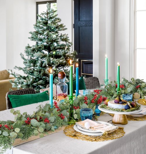 Lvydec Christmas 6Ft Pine Christmas Garland, Realistic Artificial Faux Greenery Garland with Berry and Eucalyptus Leaves Cypress Garland for Mantle Holiday Fireplace Winter Decor