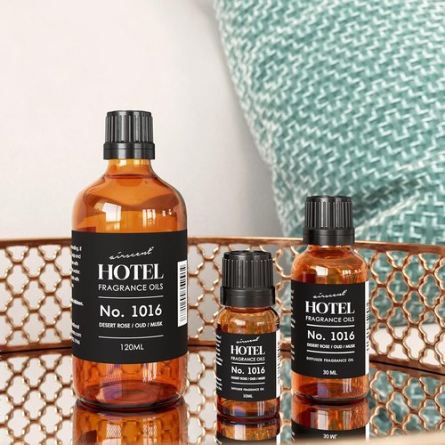 AirScent Hotel Diffuser Oil No. 1016 | Premium Caraway Desert Rose & Oud Blend - 10 mL Glass Bottle