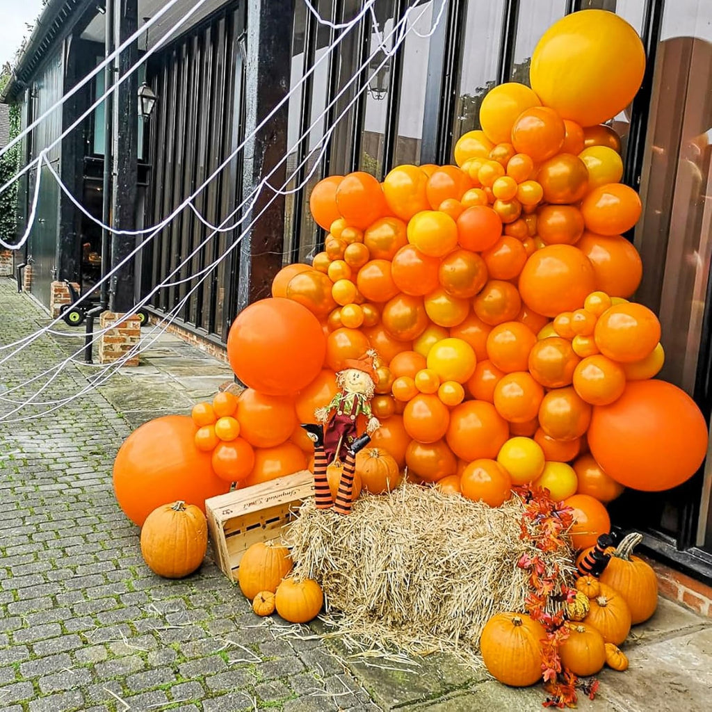 PartyWoo Pearl Orange Balloons - 50pcs 12 Inch Latex Balloons for Fall Celebrations & Events