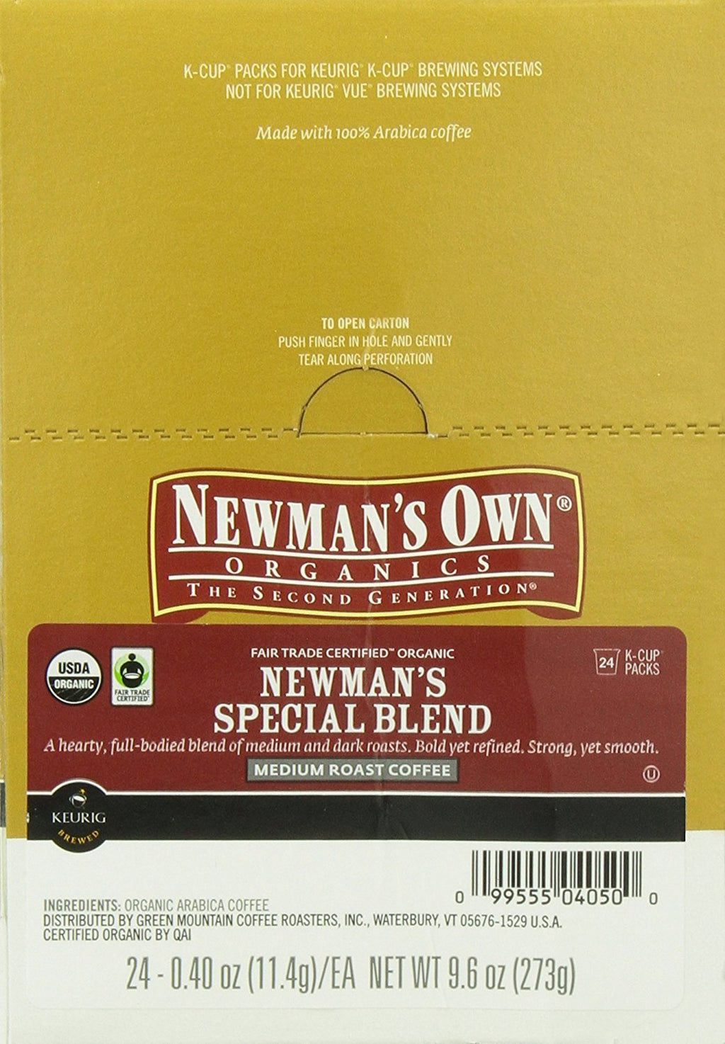 Keurig K Cups, 108-Count Newman's Own Coffee Pods