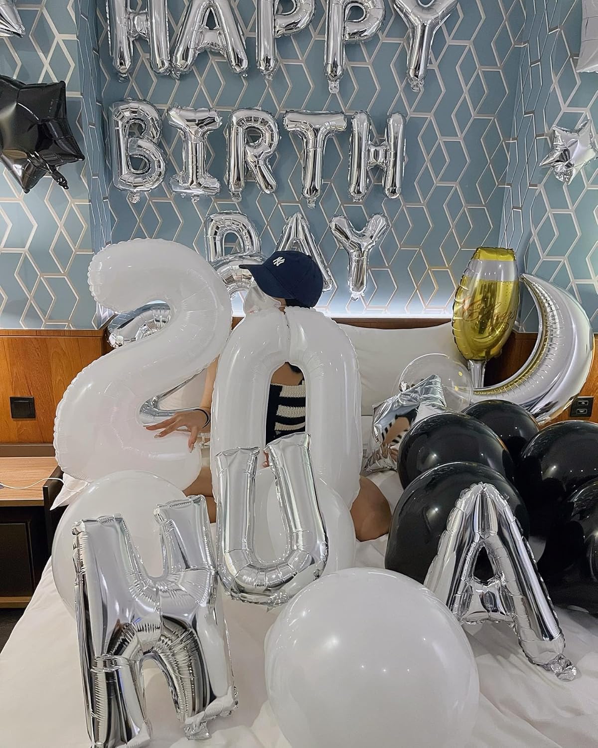 Translucent Number 60 Balloon by [Brand Name] - 40-Inch White Birthday Decoration for 60th Party