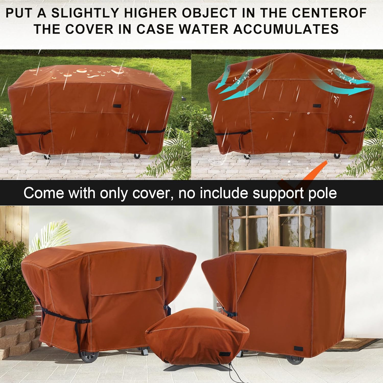 NettyPro Griddle Cover - Waterproof Heavy-Duty Protection for 36" Blackstone Griddle | Brown
