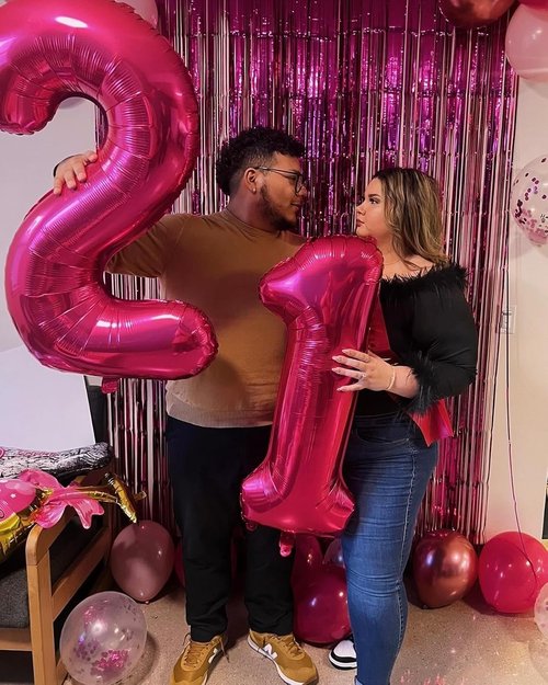 Hot Pink Number 21 Balloons - 40 Inch 21st Birthday Decorations for Women | Stylish Party Supplies