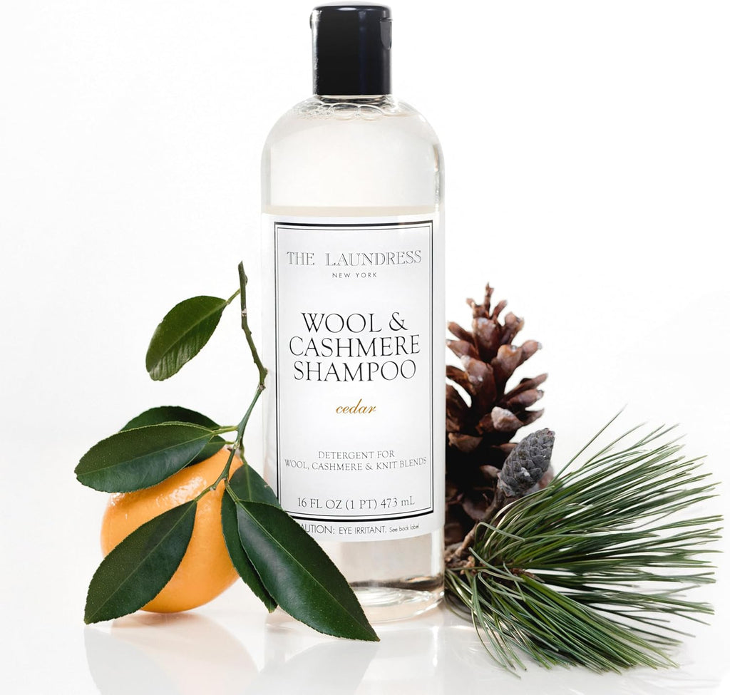 The Laundress Wool & Cashmere Shampoo - Concentrated Liquid Detergent for Delicate Fabrics | Cedar Scent, 31 Loads