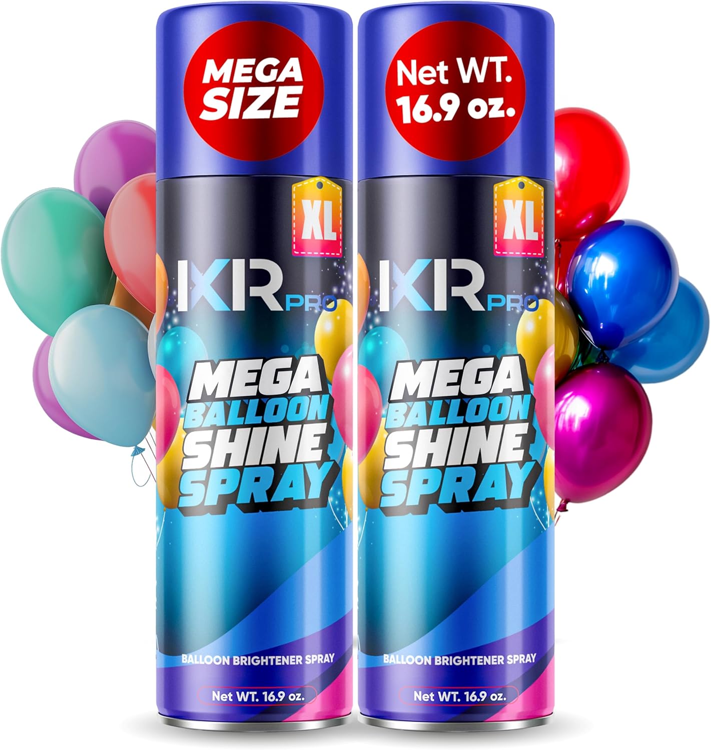 **ixirpro Balloon Shine Spray - Instant High Gloss Finish | 2 x 16.9 oz for Long-Lasting Party Decor**