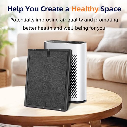 HAP602 Replacement Filters Compatible with ECOSELF HAP602 HAP602WF Air Cleaner Purifiers, 3-in-1 H13 True HEPA, High-Efficiency Activated Carbon Filters RF-HAP602 2 Pack
