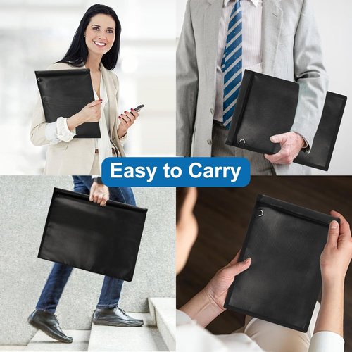Faraday Bag | 4-Pack Waterproof & Fireproof Signal Blocking Pouches for Laptop, Tablet, Phone & Car Key