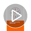 Roymnie 8-Inch Kids Learning Wall Clock - Silent Non-Ticking White Grain