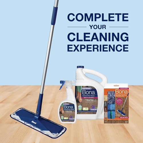 Bona Hardwood Floor Cleaner Spray | 32 Fl Oz | Lavender Thyme Scent | Refillable & Residue-Free Solution