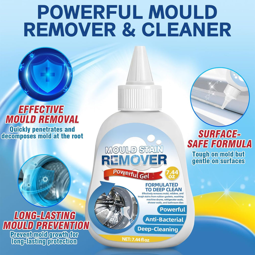 Skiennix Mold Stain Remover Gel - 7.44oz Effective Cleaner for Grout, Tile, and Bathroom Surfaces