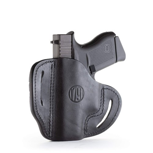 1791 Gunleather Glock 43 Holster, Right Hand OWB G43 Leather Gun Holster for Belts. Fits Glock 43 and Ruger LC9 & Ruger SR22