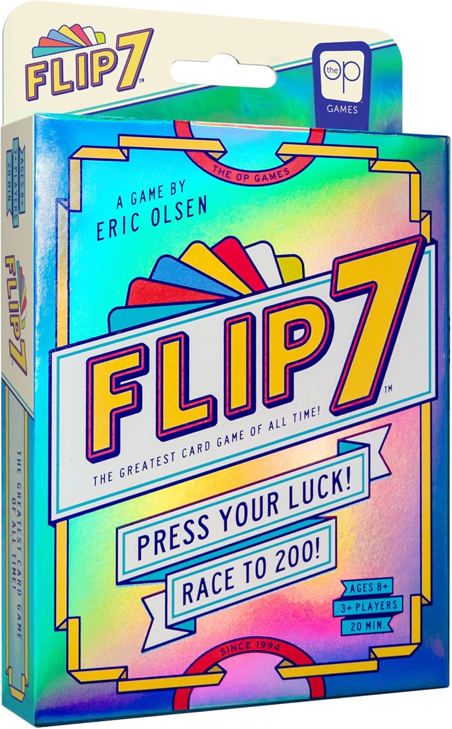 USAOPOLY Flip 7 Card Game - Fast-Paced Strategy & Luck for 3+ Players | Perfect for Game Nights, Ages 8+