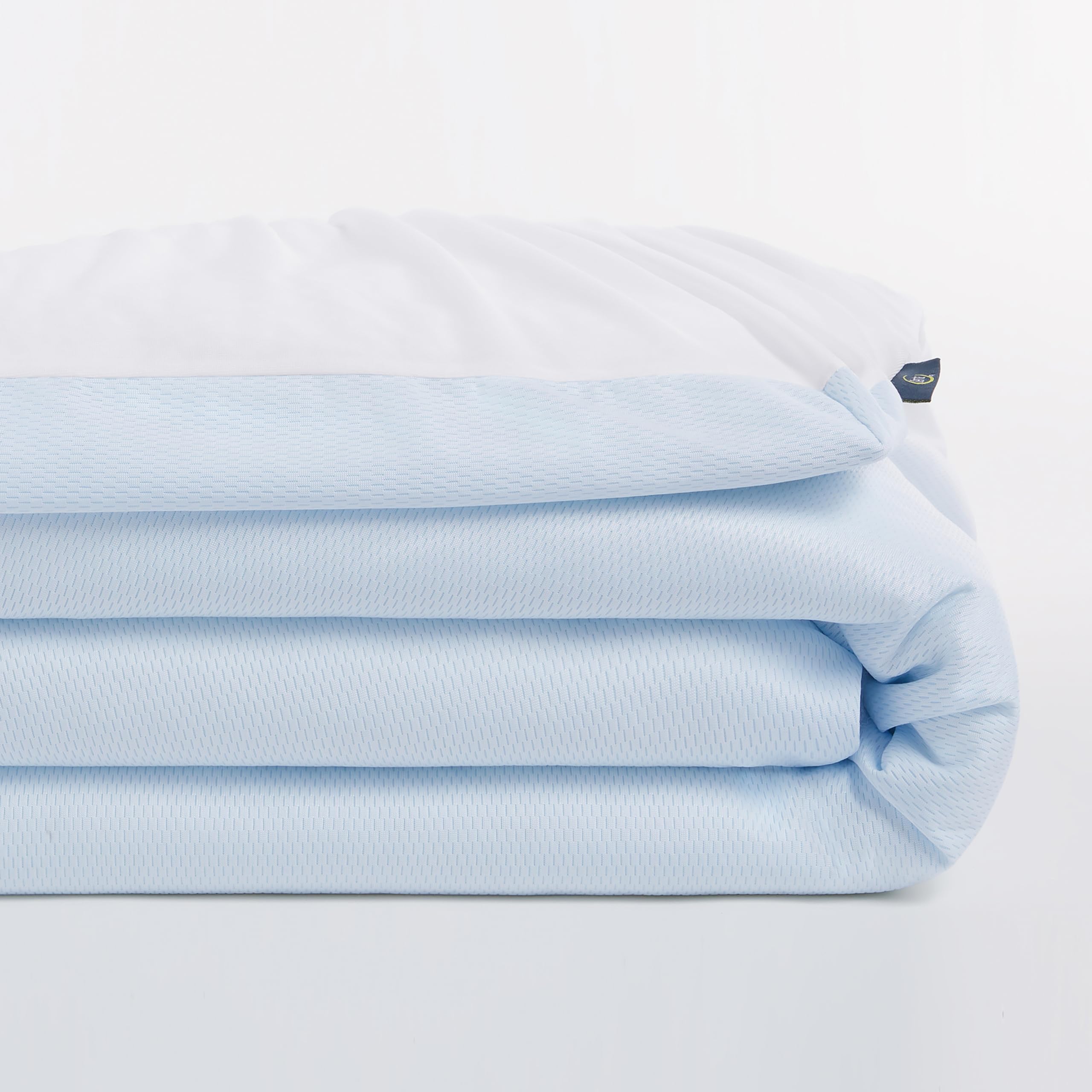 Serta Cool Air Waterproof Mattress Protector, 54" x 75" Soft and Breathable Mesh Cooling Mattress Topper, 18" Elastic Deep Pocket for Secure Fit, Full