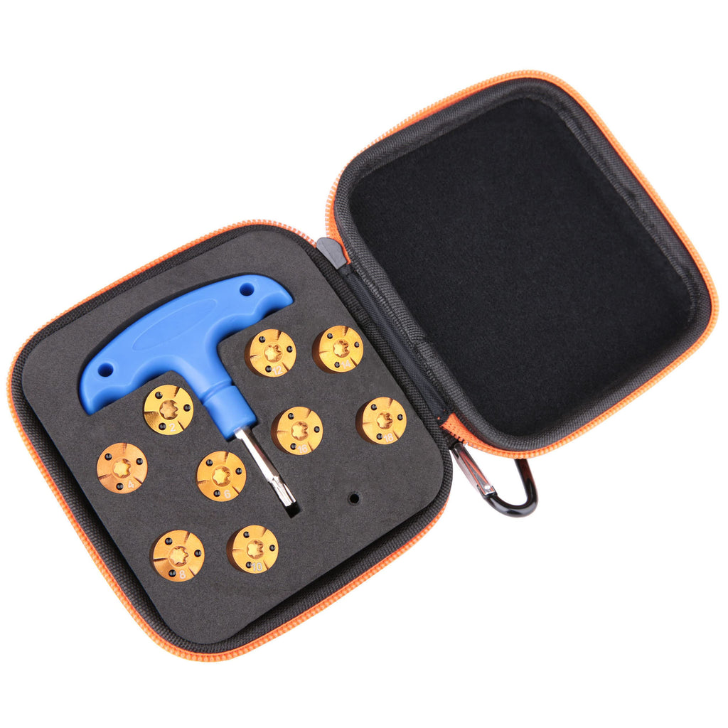 9pcs/set Golf Weights Wrench Tool Kit for Callaway Paradym X Driver, Paradym Triple Diamond Driver Fairway Wood 2g 4g 6g 8g 10g 12g 14g 16g 18g