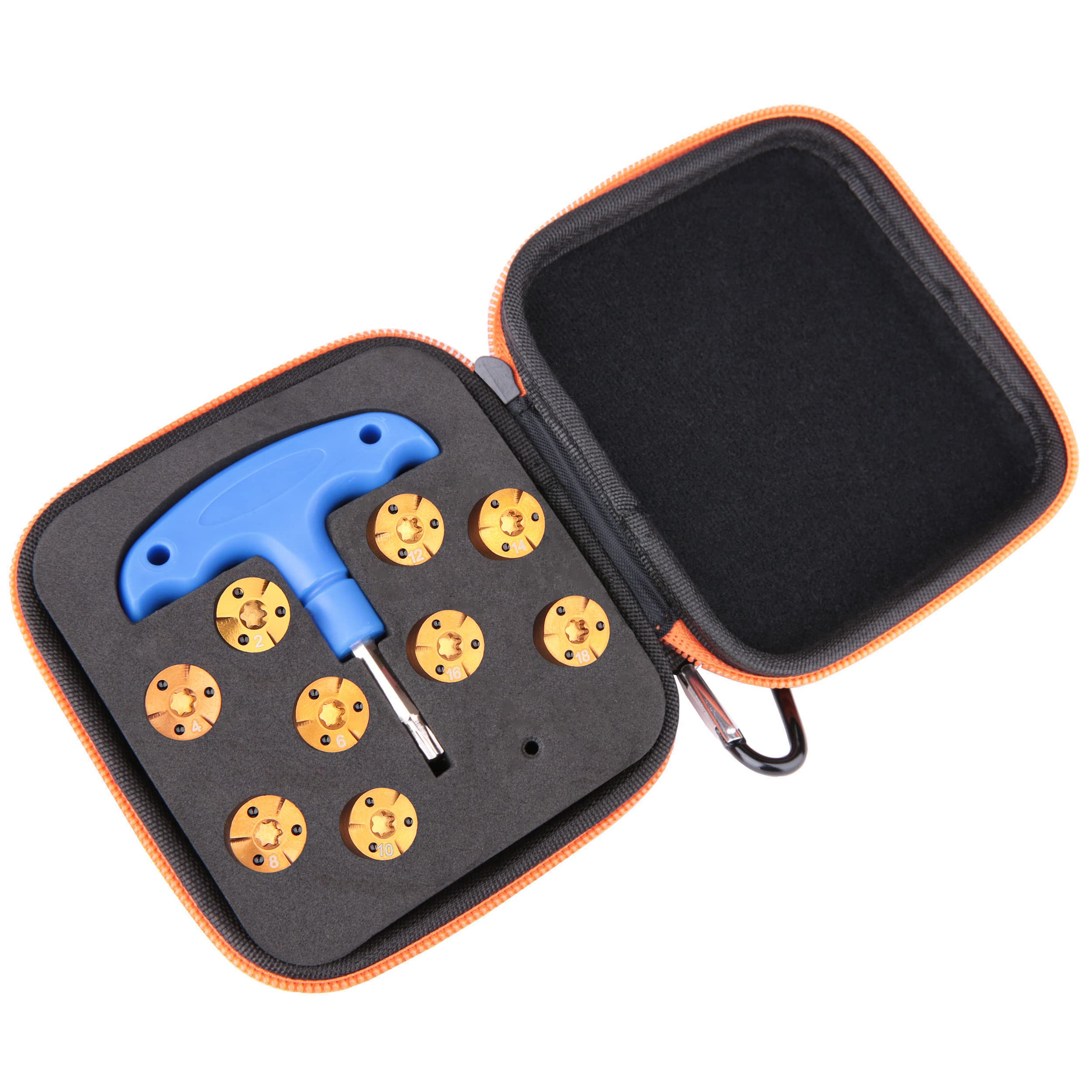 9pcs/set Golf Weights Wrench Tool Kit for Callaway Paradym X Driver, Paradym Triple Diamond Driver Fairway Wood 2g 4g 6g 8g 10g 12g 14g 16g 18g