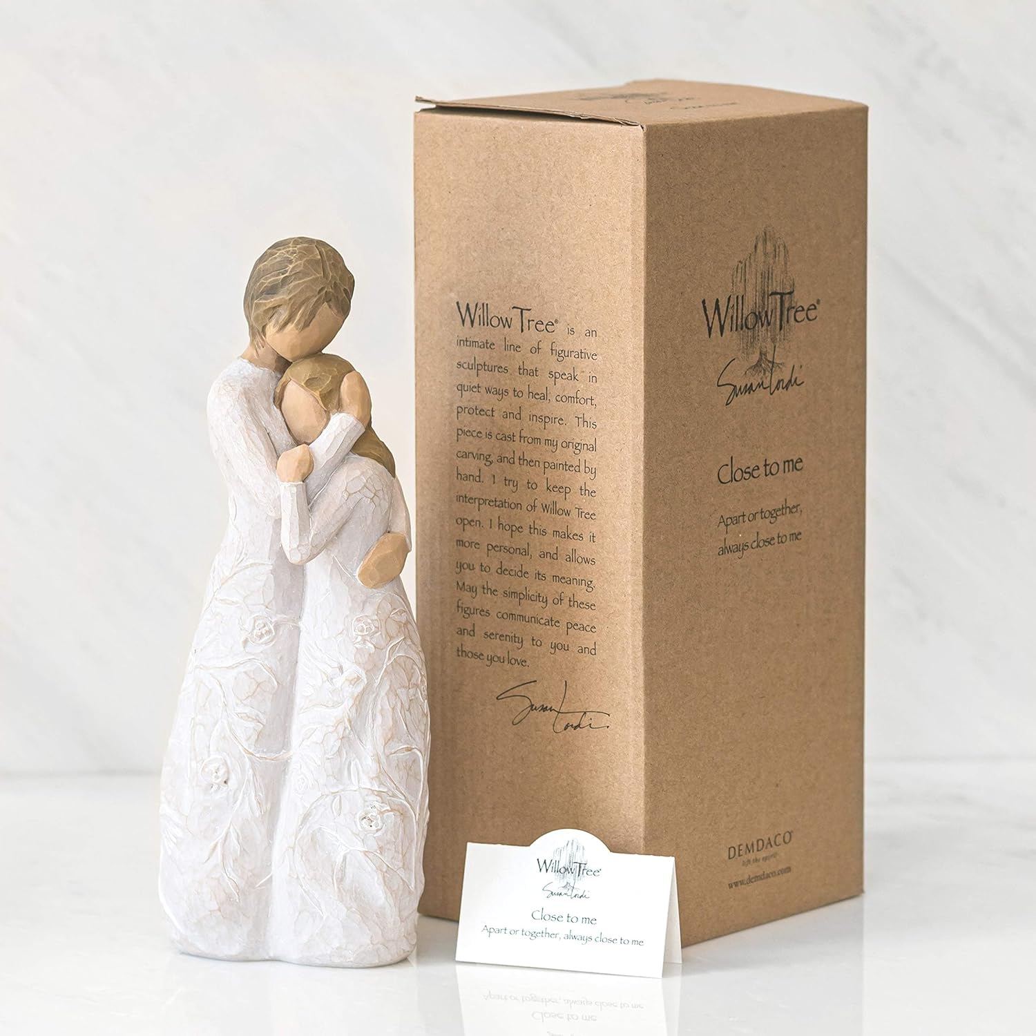 Willow Tree Sculpted Figure - Close To Me | Expresses Loving Relationships Between Mother, Daughter & Friends