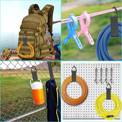 Extension Cord Organizer - 8 Pack Heavy Duty Storage Straps for 100ft Cords | 16-Inch with Triangle Buckle