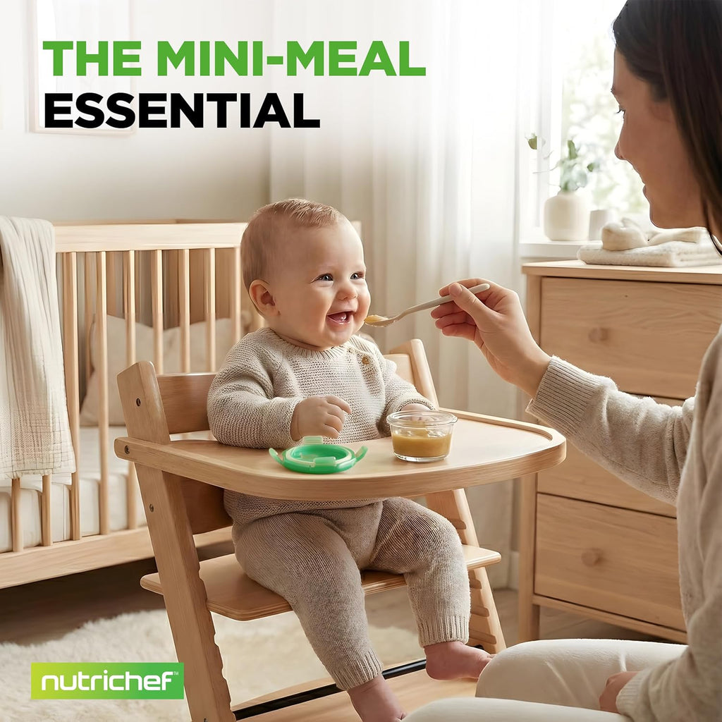 NutriChef 24-Piece Glass Food Storage Containers Set - Stackable, Microwave & Dishwasher Safe, 4.48oz