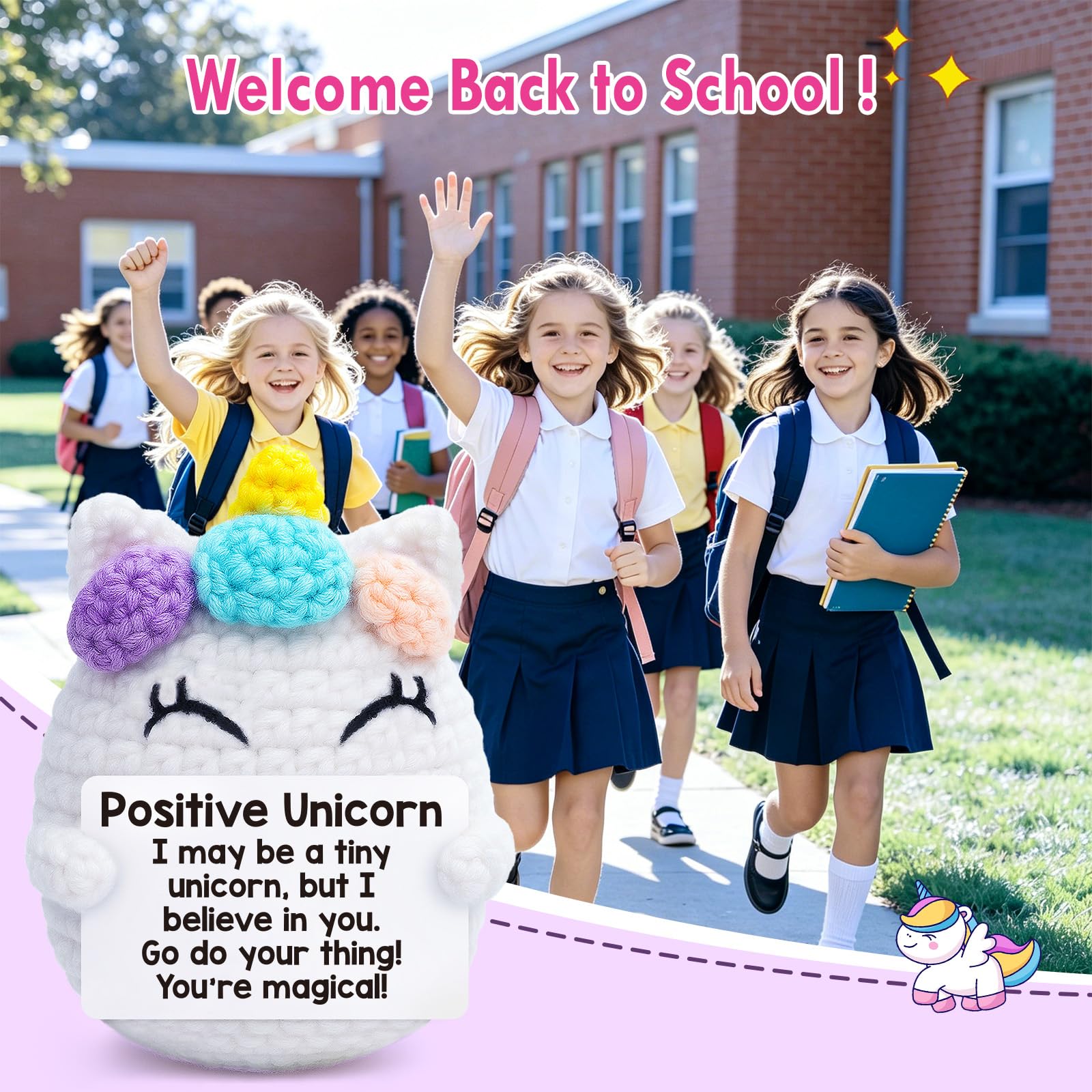 Positive Unicorn Teen Girl Gifts Trendy Stuff Birthday Back to School Gifts for Students Girls Appreciation Gift for Boss Lady Nurse Teacher Christmas Stress Relief Gift for Women Coworkers Friend