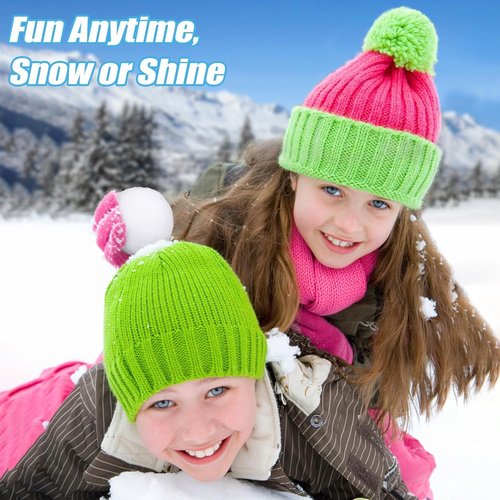 Fovths 100 Pack Snow Toy Balls - 2 Inch Realistic Fake Snowballs for Indoor & Outdoor Fun