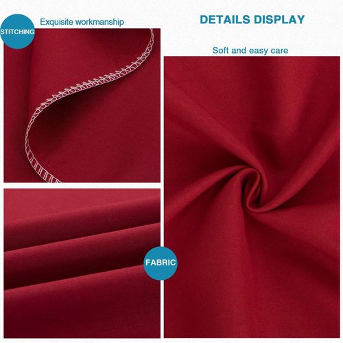 FLXXIE Body Pillow Cover - Super Soft Microfiber 20x54 Pillowcase | Wrinkle & Stain Resistant, Wine Red