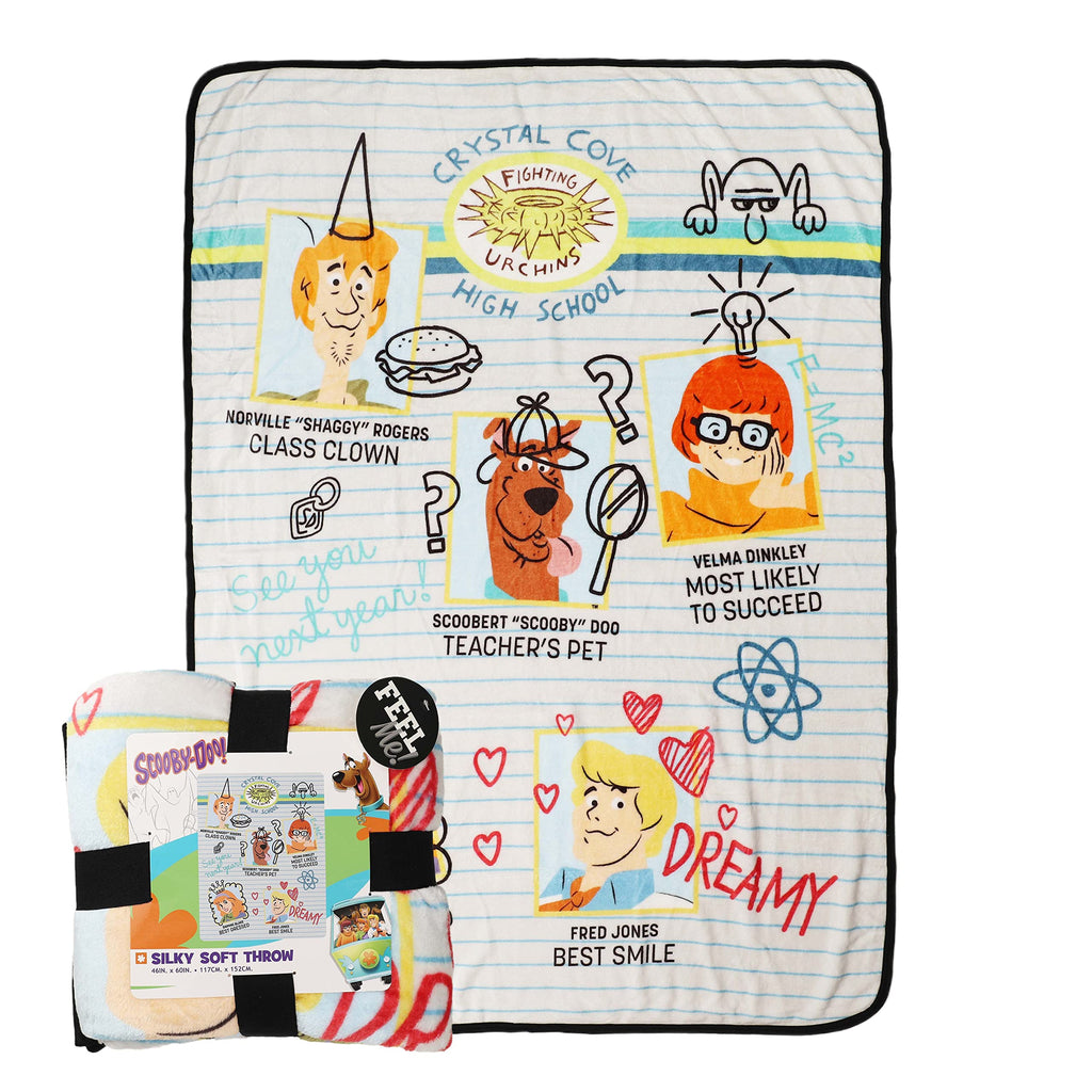 Northwest Scooby Doo Silk Touch Throw Blanket, 46" x 60", GH School Memories