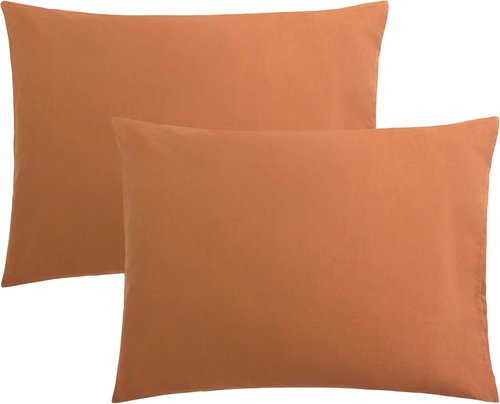 FLXXIE Pillow Cases - Soft Microfiber Standard Size Pillow Covers | Wrinkle & Stain Resistant, Tan, 2-Piece Set (20x26)