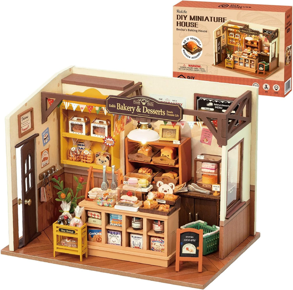 Rolife Miniature House Kit | 1:20 DIY Dollhouse with LED Lights | Perfect Craft for Adults & Gift Idea