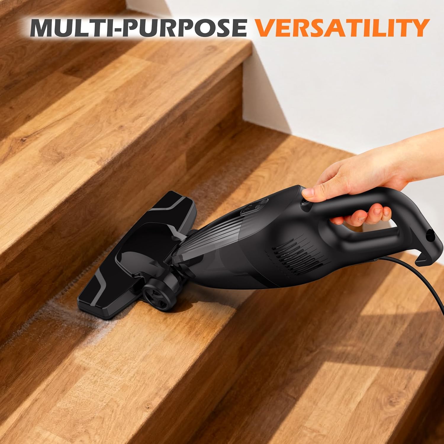 Zefiro Lightweight Corded Stick Vacuum - High Suction Bagless Cleaner for Carpets & Hard Floors | Portable for Home & RV