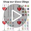 New Year Wine Glass Markers 12pc Reusable Vinyl Drink Decals - Balloons Variation