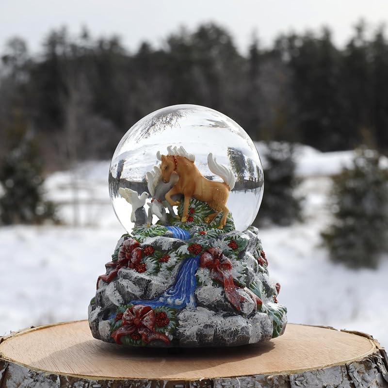 Holiday Snow Globe 2024 – Breyer Winter Woodland Equestrian Collectible