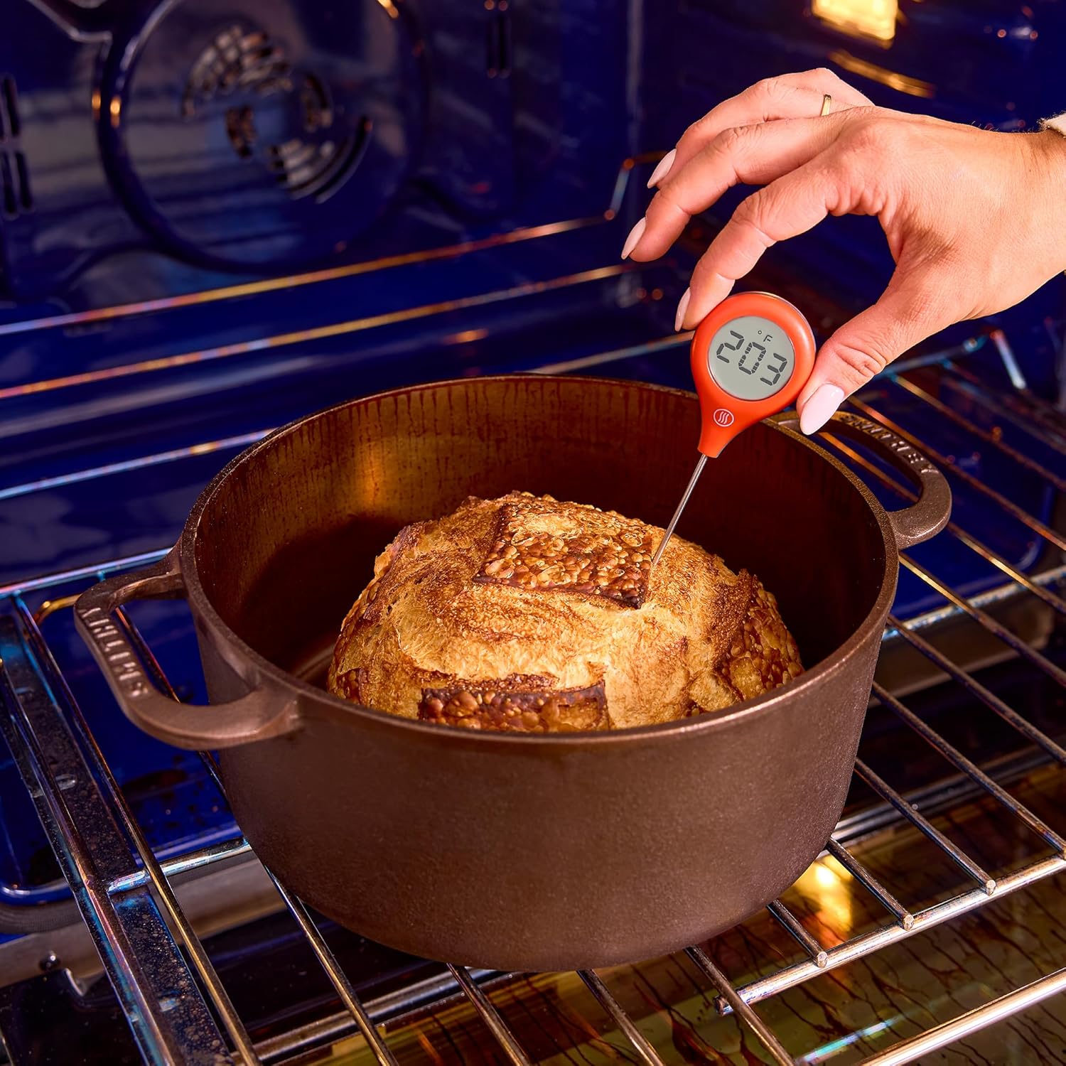 ThermoWorks ThermoPop 2 Instant Read Thermometer - Best Value in Cayenne Pepper Red