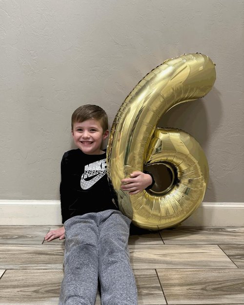 Light Gold Number 5 Balloon - 40 Inch Giant Foil Balloon for 5th Birthday Party Decorations