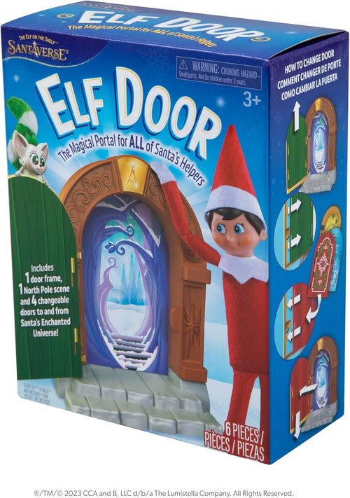 Elf On The Shelf - Magical Elf Door Kit with 4 Enchanted Designs for Santa’s Helpers