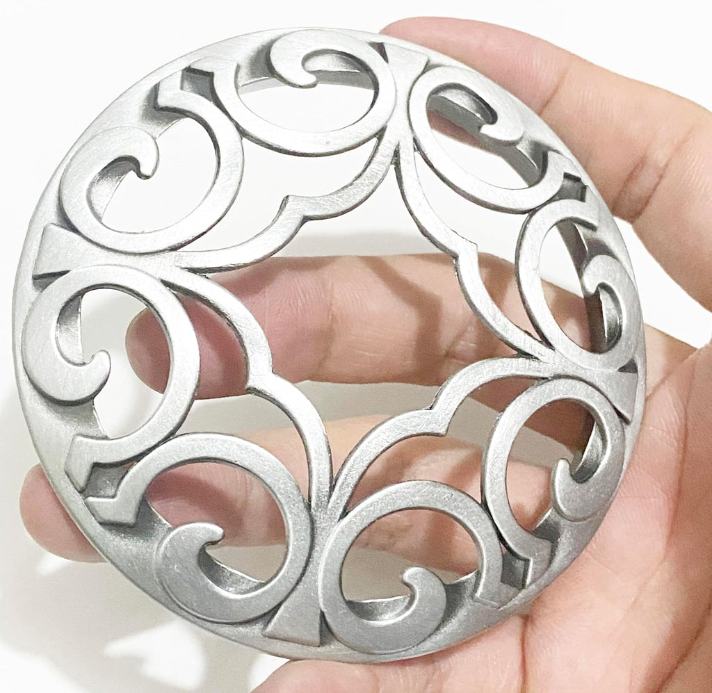 Silver Space Scented Candle Toppers - Elegant Jar Covers to Enhance Aroma & Prevent Melting | Ideal Gifts for Women