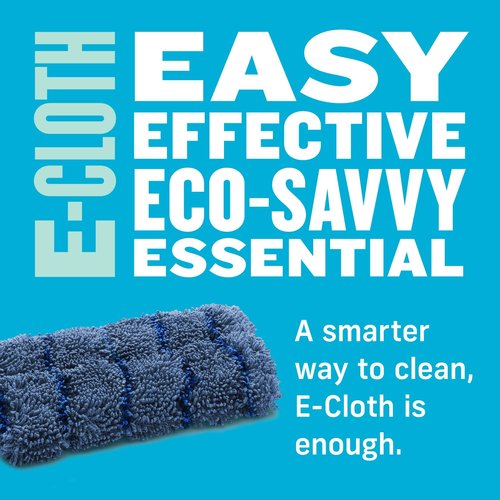 E-Cloth Kitchen Dynamo, Premium Microfiber Non-Scratch Kitchen Dish Scrubber Sponge, Ideal for Dish, Sink and Countertop Cleaning, 100 Wash Guarantee, Blue, 2 Pack